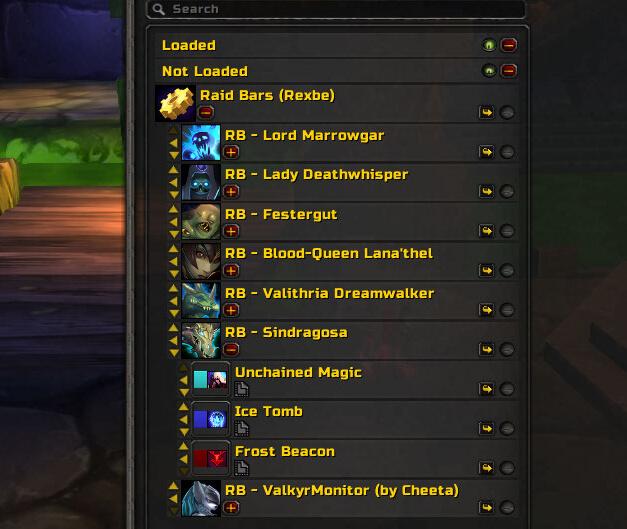 ICC Priority Targets Raid Bars