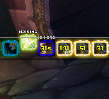 Raid Cooldowns Tracker (Heroism, Hymns, PS, GS, Innervate)