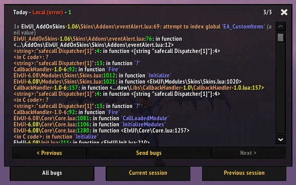 BugSack – Lua Error Viewer & Collector | WoW WotLK 3.3.5a — Addons ...