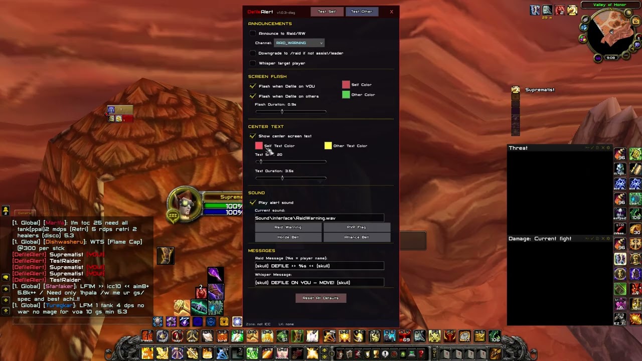 DefileAlert Demo