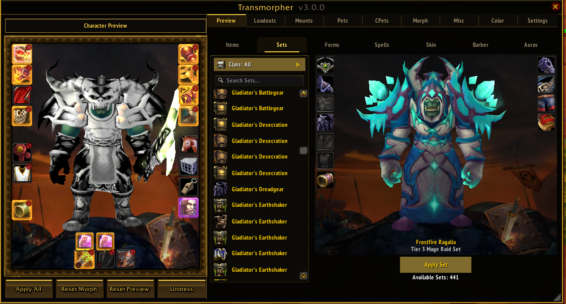 Transmorpher preview workflow