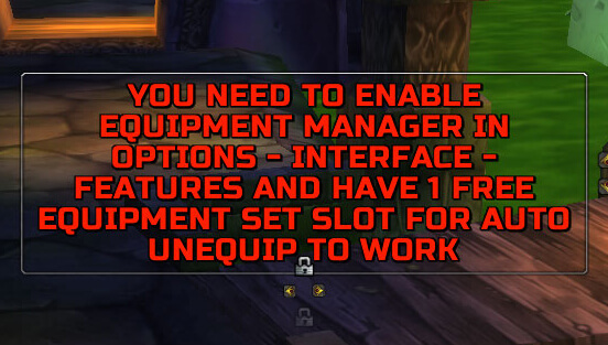 Lady Deathwhisper MC Weapon Auto Unequip